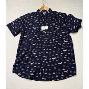 Uzzi Amphibious Gear Mens XL Tropical Short-Sleeve Button-Up Shirt Multicol NWT